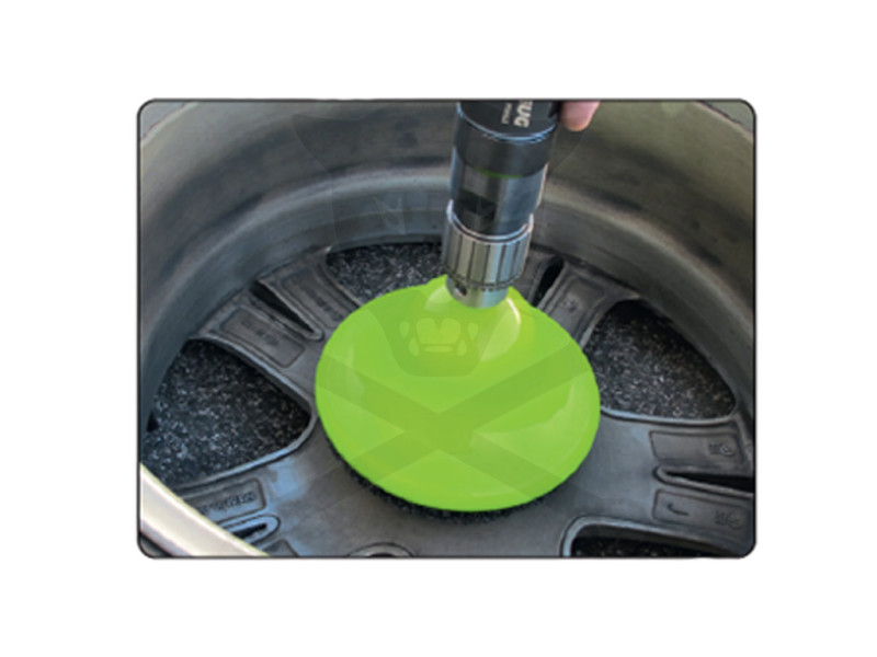 Tisztítókorong - négertárcsa befogó 160 x 75 mm + 1 db tárcsa készlet