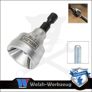 Sorjázó, külső menetes 3-19 mm tőcsavar, gömbfejcsavar, stb.-fúrógépbe