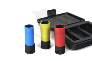 Légkulcsfej készlet 1/2" 3 db-os alufelnihez hosszított Beta