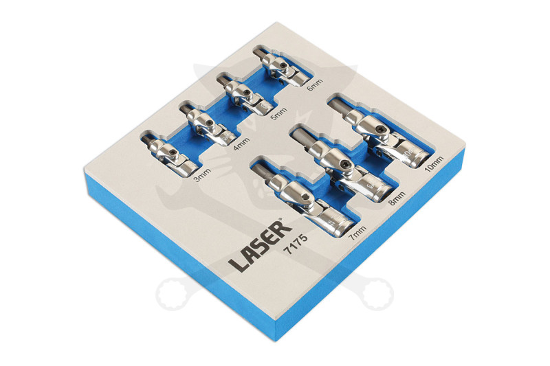 Dugókulcs készlet, imbusz, csuklós 3-10 mm