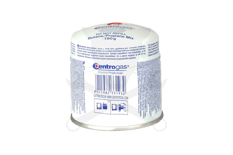 Gázpatron biztonsági szeleppel 190 gr