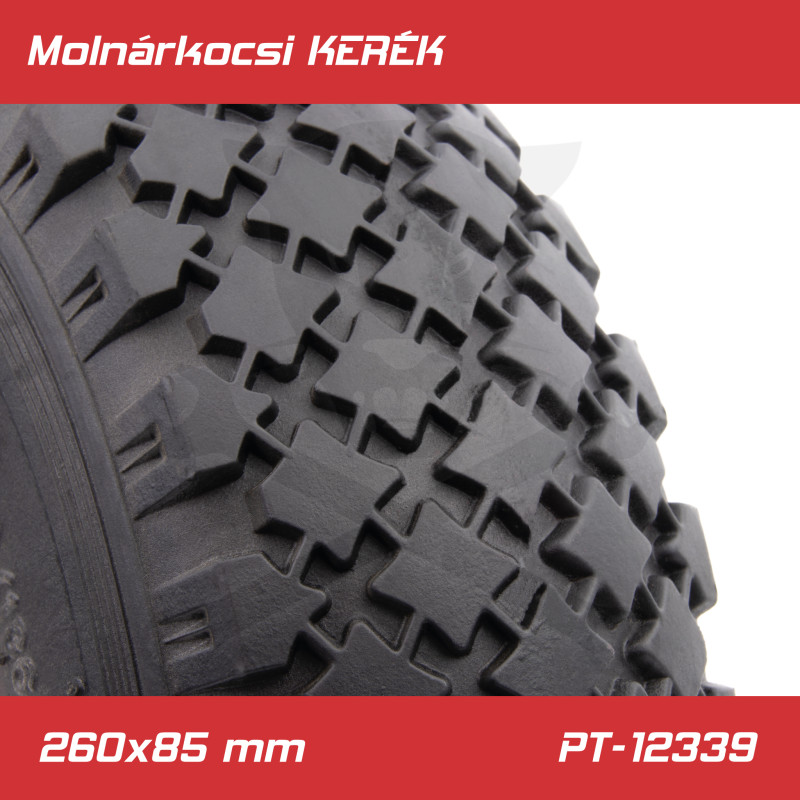 Molnárkocsi KERÉK műa.felnis tűgörgő -gumitömlős 3.00-4 / 260x85mm