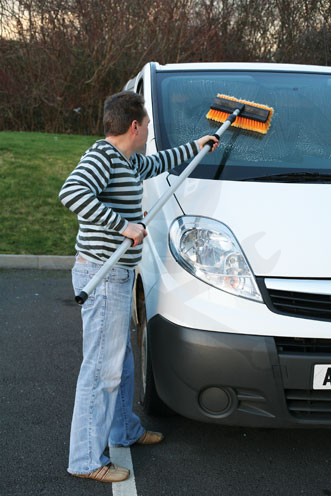 Autó mosókefe 1800 - 3200 mm teleszkópos, folyadékáteresztős profi