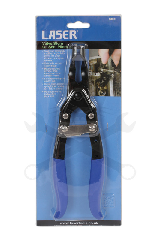 Szelepszár szimering fogó - kis fejjel - szűk helyekre - Laser