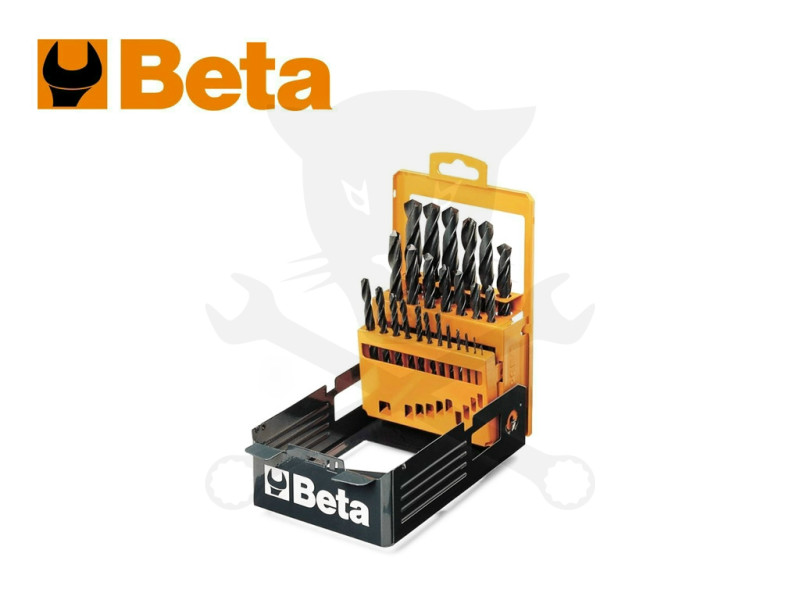 Csigafúró készlet HSS 19 db-os 1.0-10.0 mm hengerelt - Beta