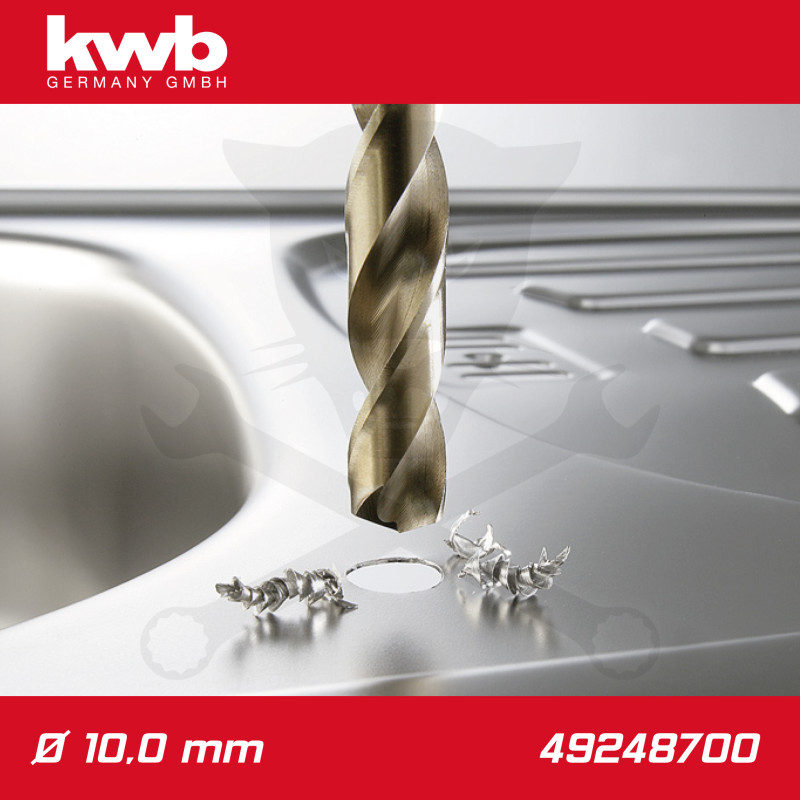 Csigafúró 10,0 mm HSS-G Co5 DIN 338 Twist, profi - KWB