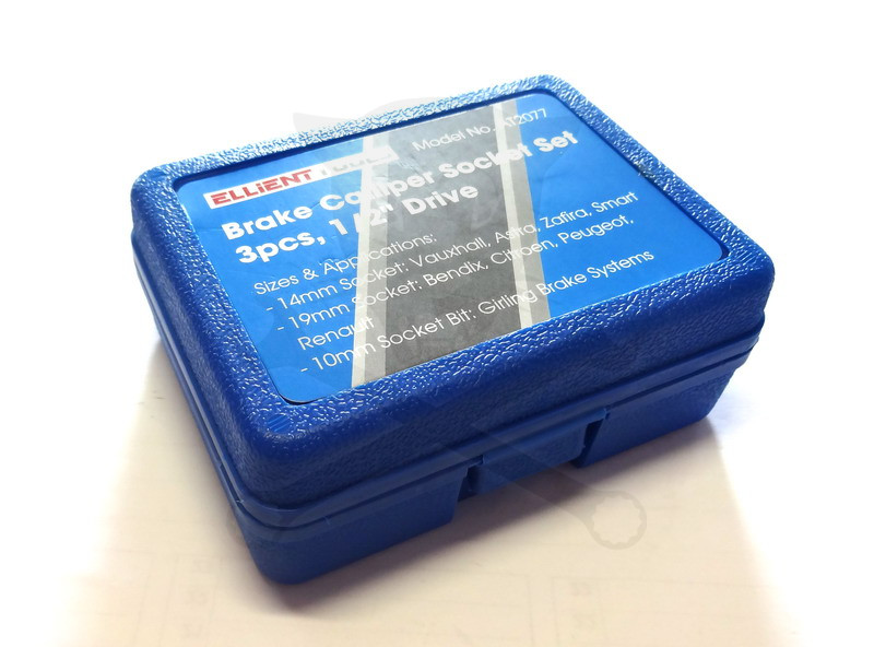 Fékjavító dugókulcs készlet 5 lapú - ötszögű 1/2" 3 db-os Ellient