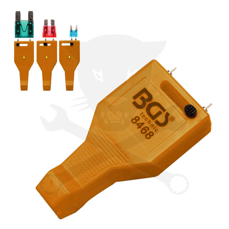 Biztosíték kiszedő és univerzális teszter LED izzóval 4 az 1-ben - BGS