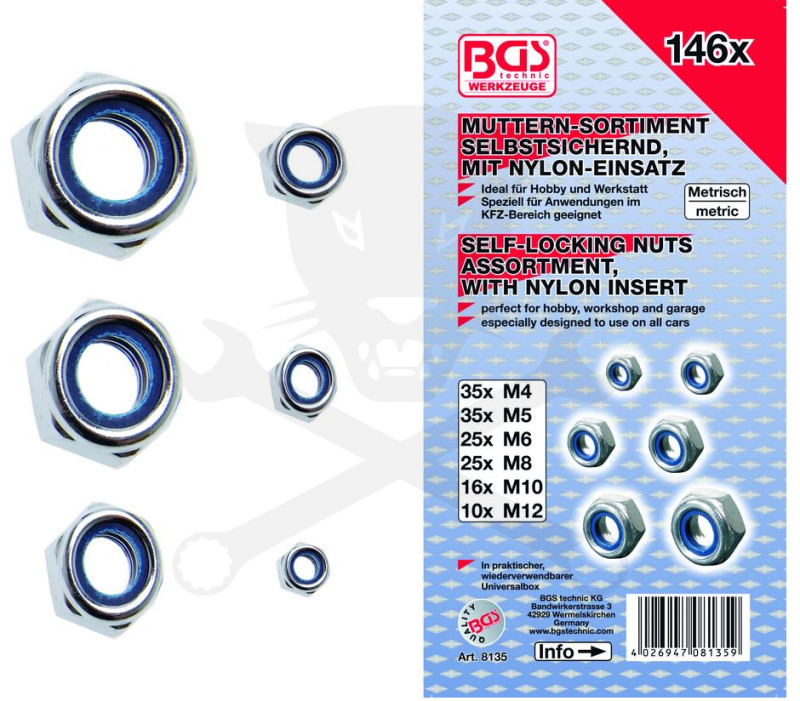 Önzáró anya készlet 146 részes