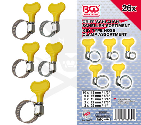 Bilincs készlet kézi meghajtóval 26 db-os