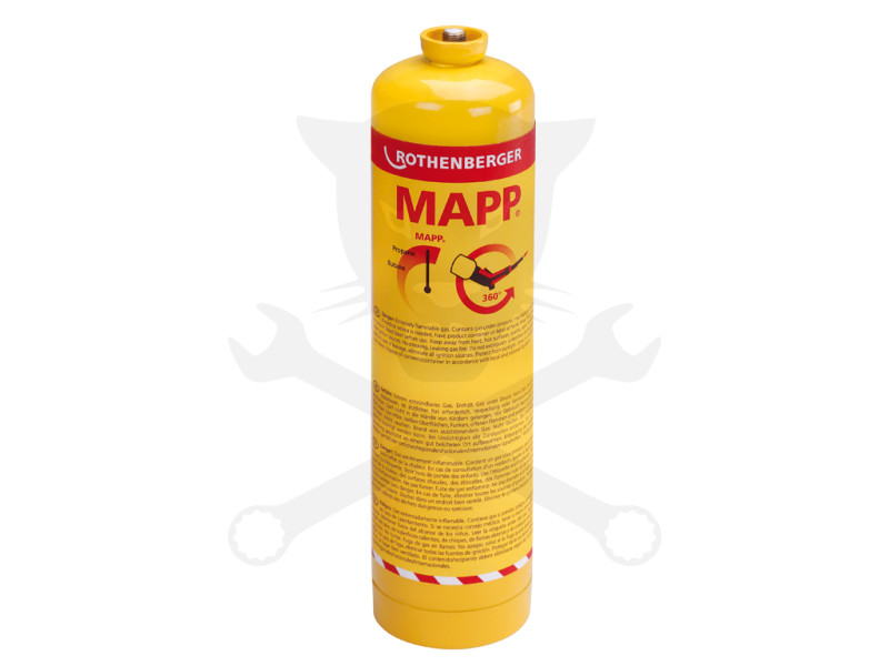 Forrasztó MAPP gáz EU nagynyomású gázpalack 788 ml - Rothenberger