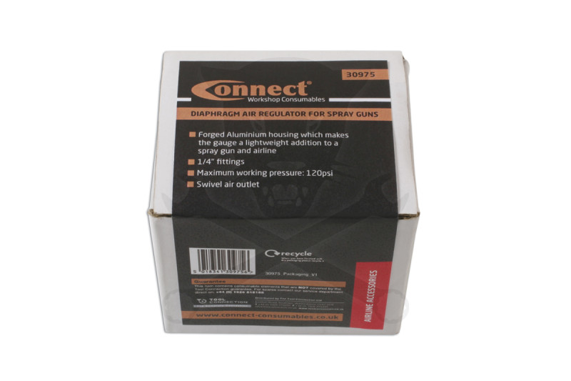 Nyomásszabályzó egység + manométer 1/4" 0-10 Bar -