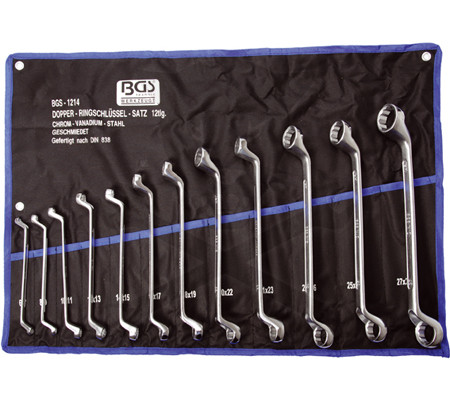 Csillag-csillagkulcs készlet hajlított 12 db-os 6-32 mm - BGS