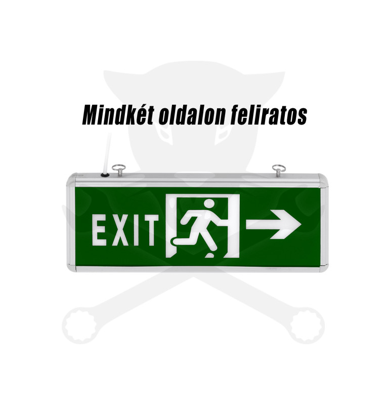 Lámpatest, vészvilágító LED 3 W kétoldalas "Exit" ELMARK