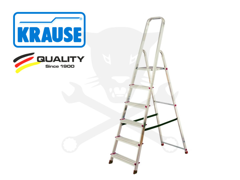 Alu lépcsőfokos állólétra 1x 6 Fokos - CORDA-