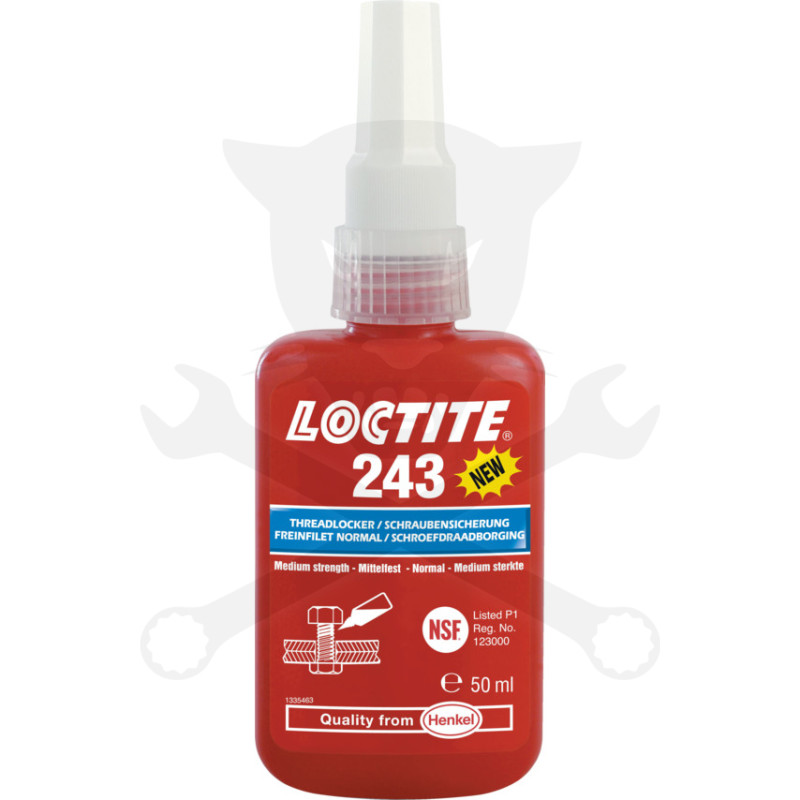Loctite csavarrögzítő 243 - kék - 50 ml