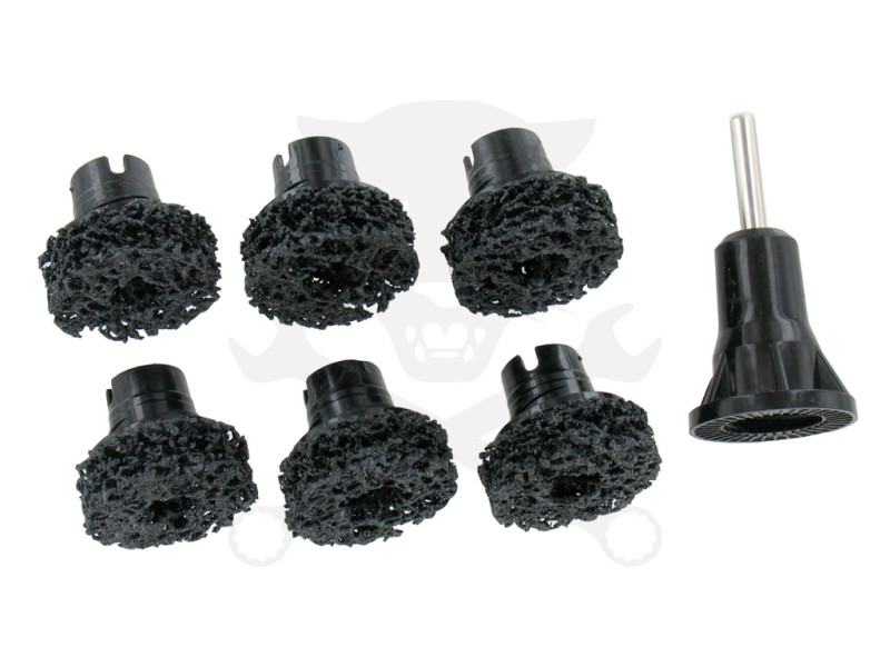 Felülettisztító készlet - négertárcsa korong 6 részes készlet - Hubitools