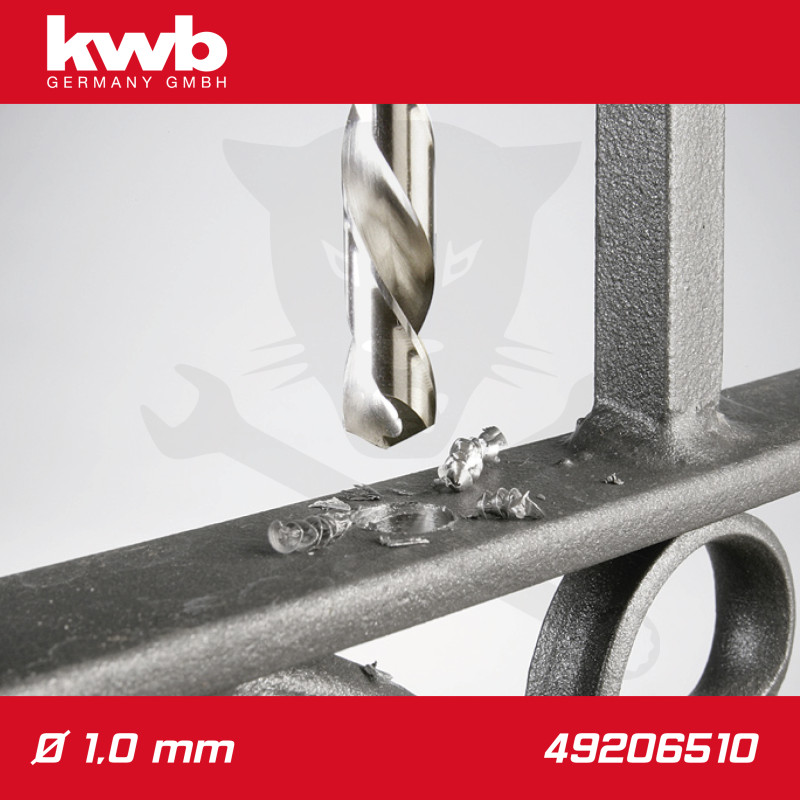 Csigafúró 1,0 mm HSS-G DIN 338 Silver Star, profi 2 db-os - KWB