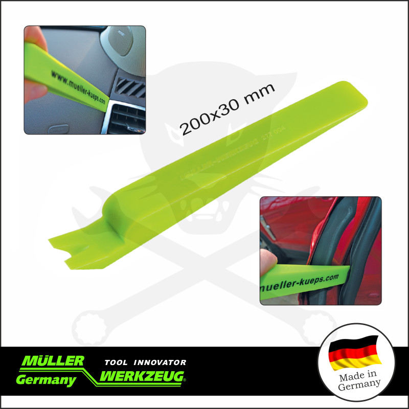 Díszítőelem leszedő ék 2:1-ben ék + patent - 200 x 30 mm - PROFI