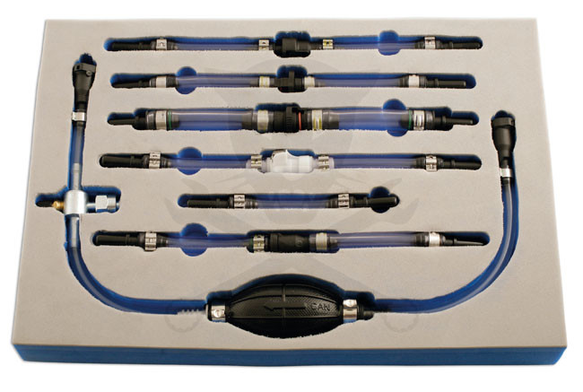 Diesel üzemanyag légtelenítő kézi pumpa készlet - profi - Laser -TS20