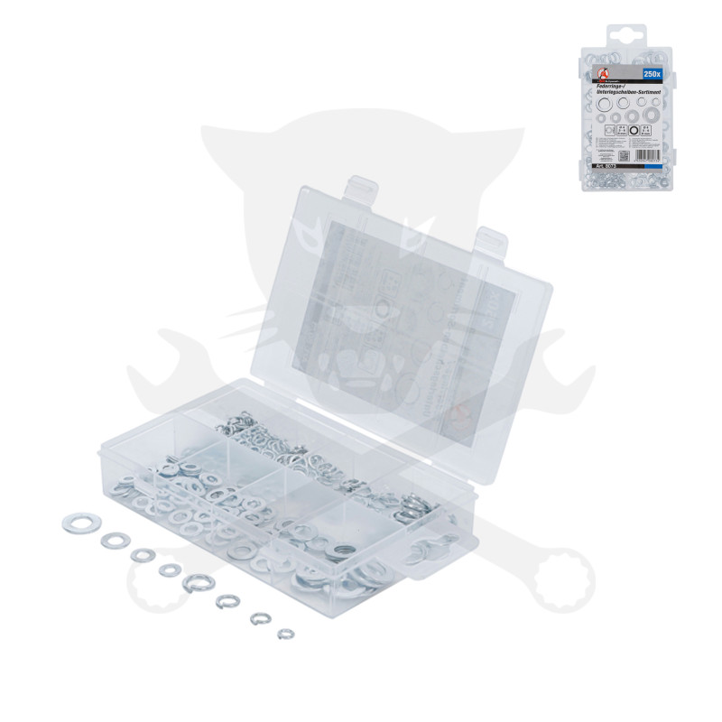 Alátét és rugós alátét készlet 250r