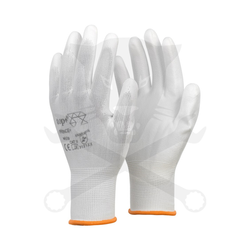 Kesztyű - szerelőkesztyű - fehér XS-es 6-os