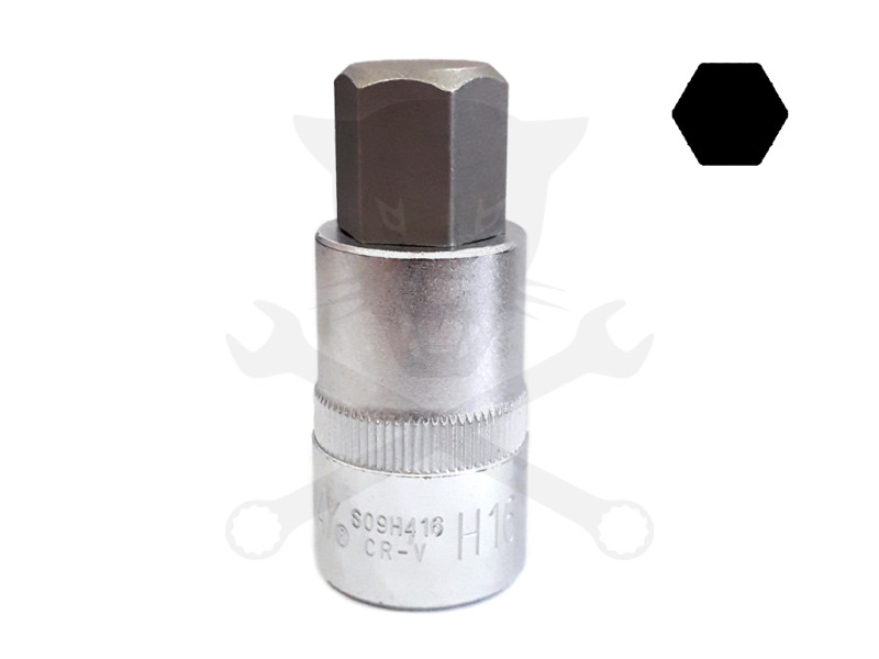 Rátűzőkulcs - crowa+bit 1/2" imbusz 16 mm