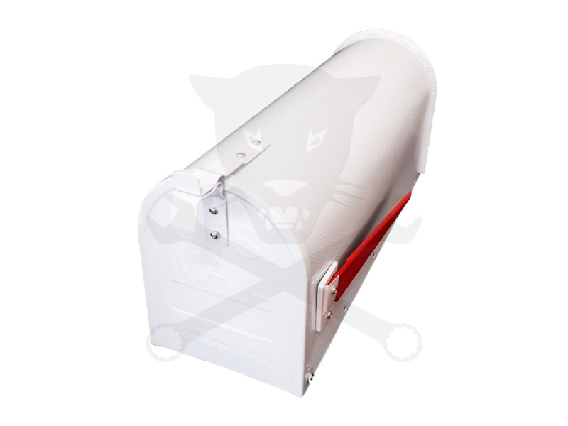 Postaláda - Amerikai, horganyzott postaláda - fehér