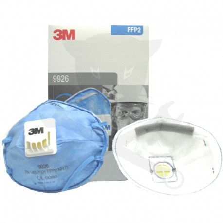 Arcmaszk - szájmaszk 3M - FFP2 - szelepes - fejpánt - profi - RAKTÁRON !