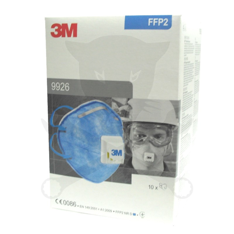 Arcmaszk - szájmaszk 3M - FFP2 - szelepes - fejpánt - profi - RAKTÁRON !