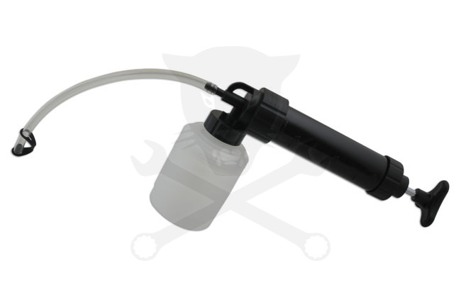Olajleszívó kézipumpa 350 ml + 1 literes alsó tartály - Laser