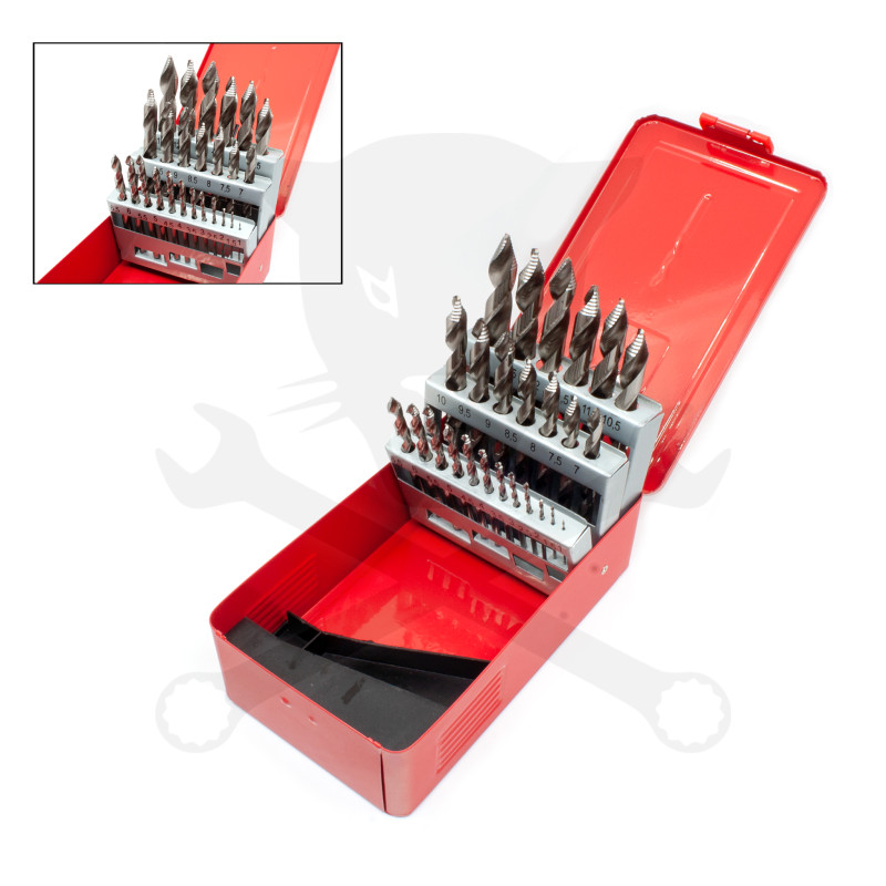 Csigafúró készlet - Hyper-Step 1.0 - 13.0 mm HSS 25 db-os - Astro