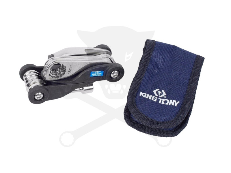 Motorkerékpár szerelő készlet szövetes tárolóban 20 db-os készlet