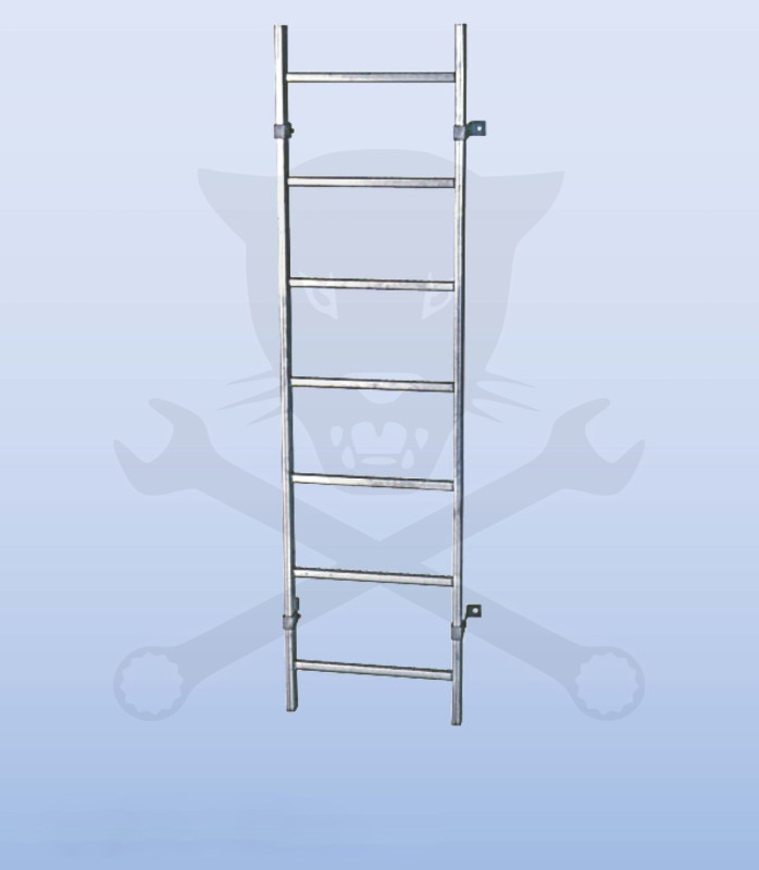 Aknalétra ACÉL létrafokos - 400 mm - 1x14 fokos - Krause STABILO