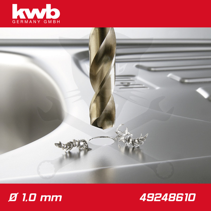 Csigafúró 1,0 mm HSS-G Co5 DIN 338 Twist, profi - KWB