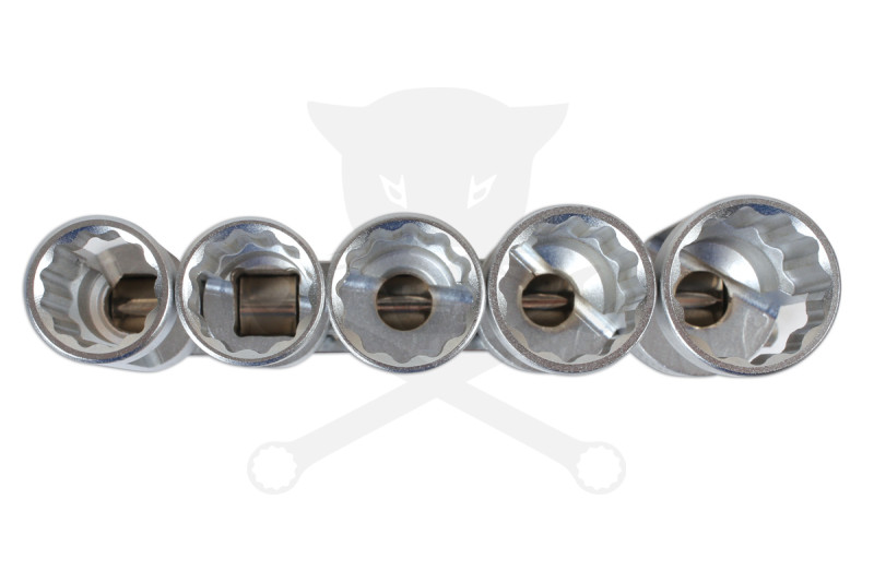 Lengéscsillapító spec. dugókulcs készlet 5 db-os 18-19-21-22-24 mm 1/2"