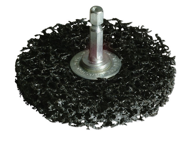 Tisztítókorong - négertárcsa 75mm + 1/4" hatlap meghajt.