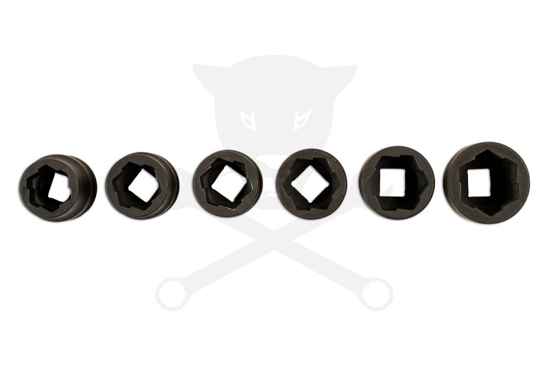 Csavarkiszedő készlet - sérült fejű csavarokhoz 6 db-os 17-24 mm 1/2"