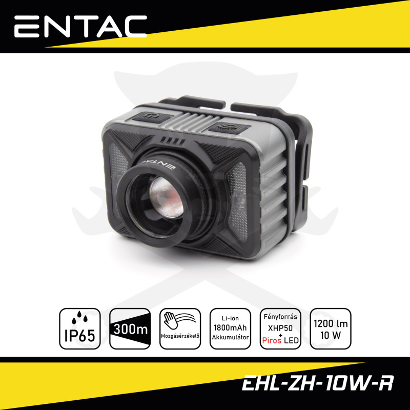 Szerelőlámpa - Fejlámpa LED 01 CREE - akkus - USB - szenzoros