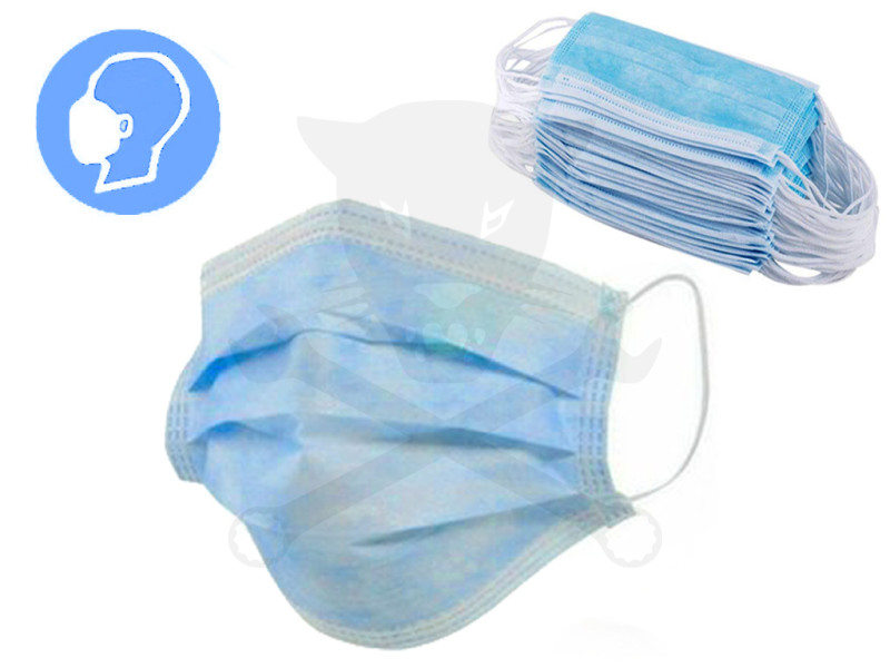 Arcmaszk - EÜ - orvosi szájmaszk 3 rétegű - orrmerevítővel -1 db- RAKTÁRON !!!