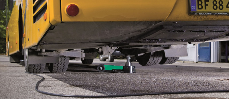 Emelő levegős 58/32/16 t - tripla teleszkópos - 120-255 (455) mm