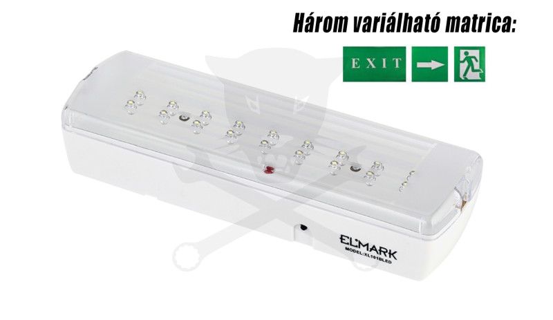 Lámpatest, vészvilágító LED 1,8 W "Exit" ELMARK