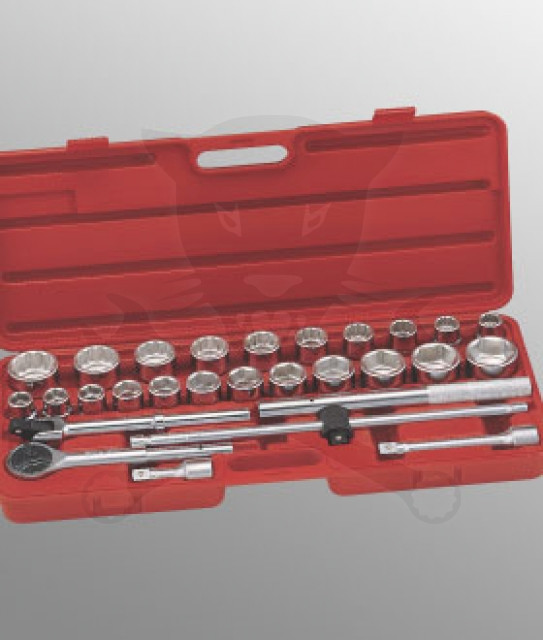 Dugókulcs készlet 3/4" 12 szögű metrikus + 6 lapú COLOS 28 db Genius