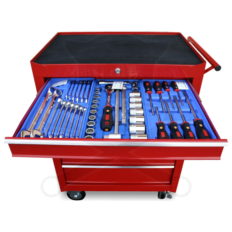 Szerszámos kocsi felszerelt 1. 47 db-os