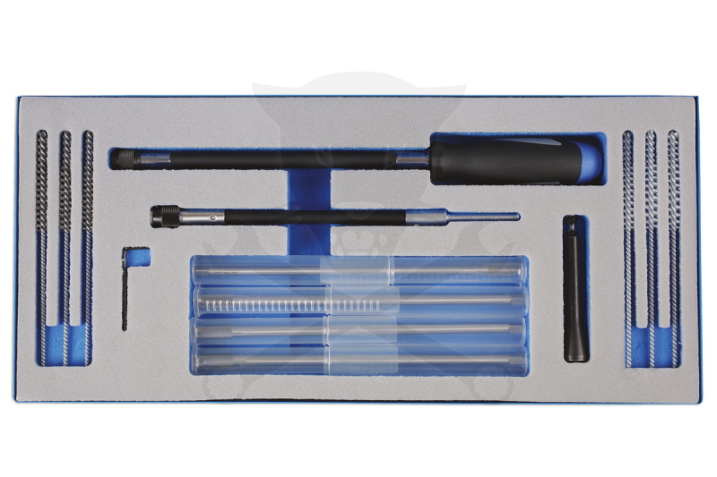 Izzítógyertya menetfúró és furattisztító kefe készlet 13 db-os - TS20