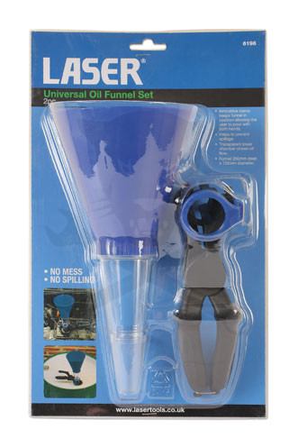 Tölcsér olajbetöltéshez speciális kézmentes, univerzális, 2 db-os