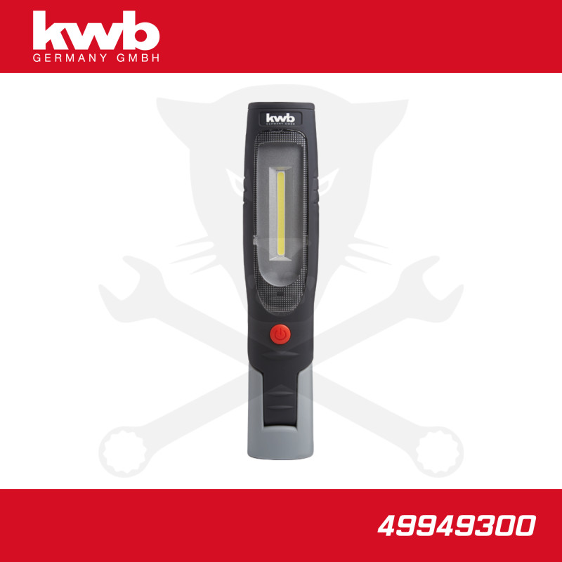 Szerelőlámpa LED 01 COB + 1 ledes dönthető akkus 422 lm - KWB