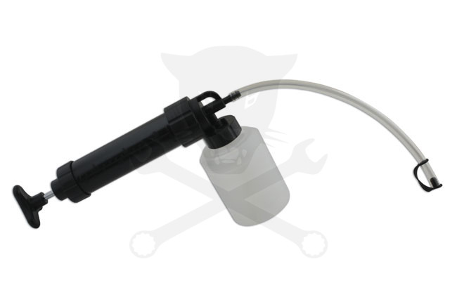 Olajleszívó kézipumpa 350 ml + 1 literes alsó tartály