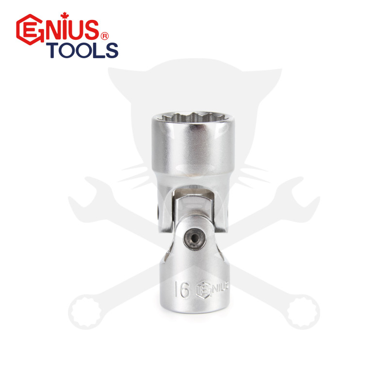 Dugókulcs - crowafej 3/8" csuklós 16 mm Genius