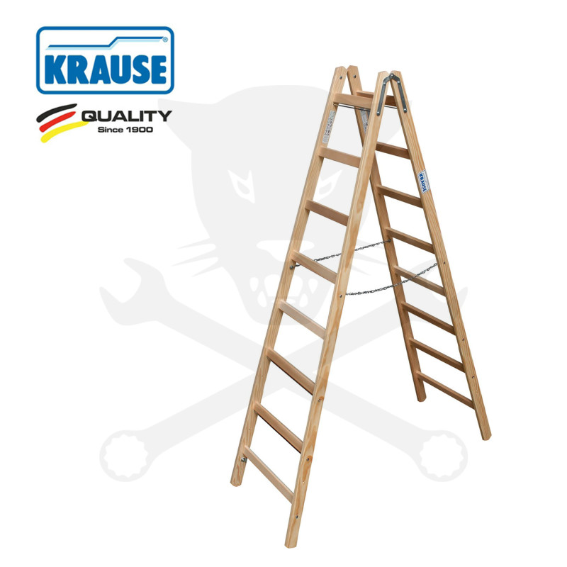 Fa létrafokos állólétra 2x 8 Fokos - STABILO-